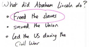 USGreenCardQuiz75AbrahamLincolnFreedTheSlaves