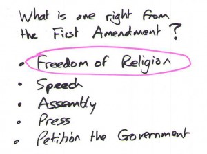 US_Naturalization_Interview_Question6_Rights_From_First_Amendment